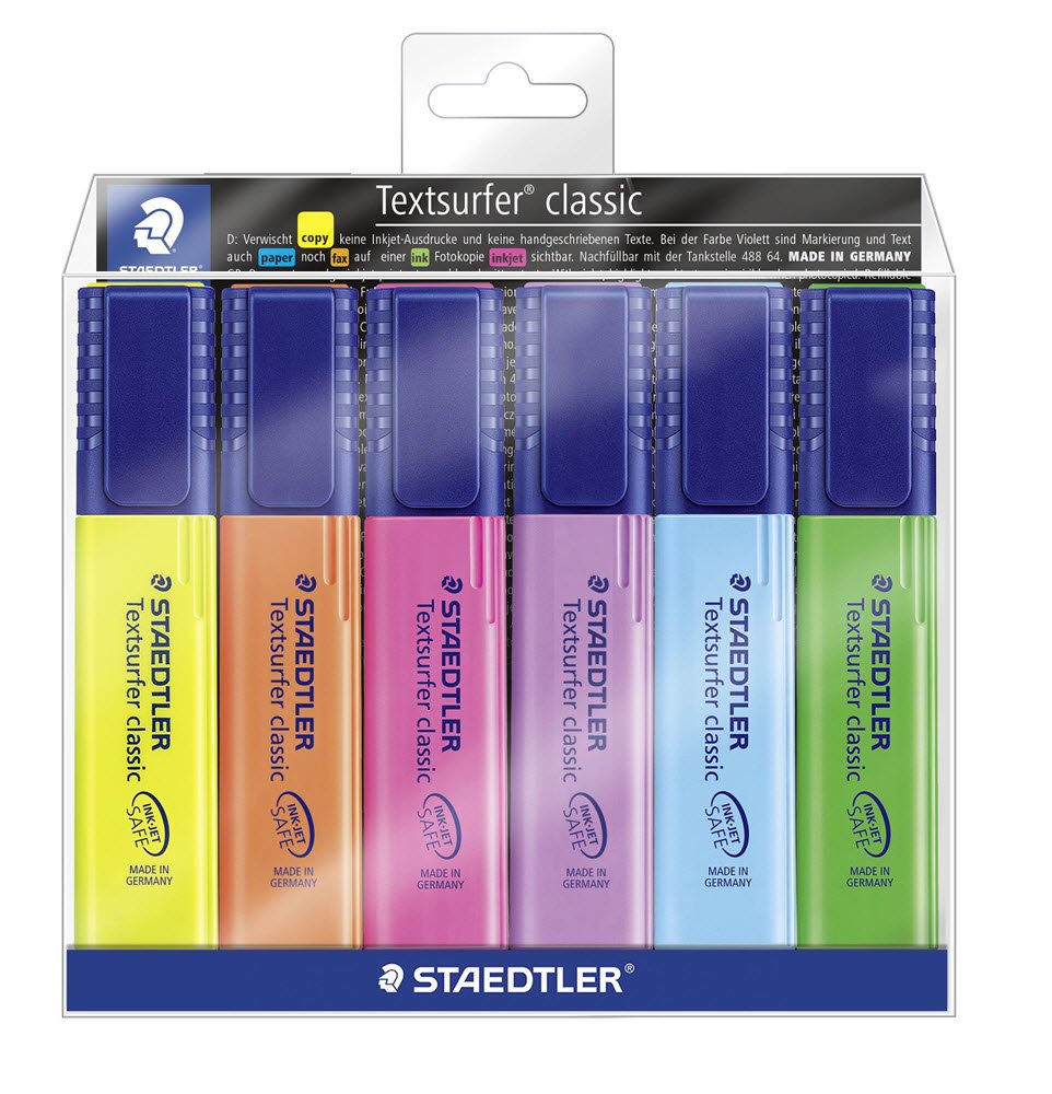 Staedtler textsurfer classic st 6 farver